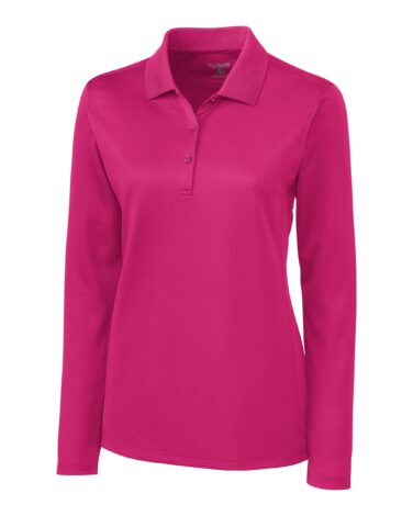 Clique Ice Pique Long Sleeve Tech Polo