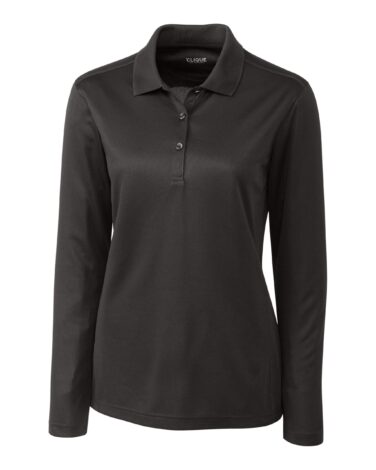 Clique Ice Pique Long Sleeve Tech Polo
