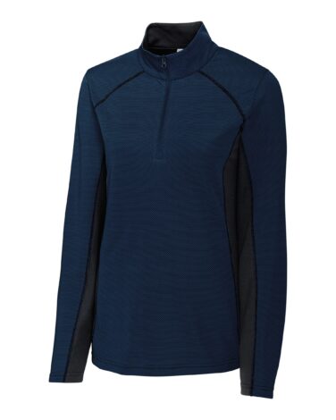Clique Ice Pique Colorblock Womens Half-Zip Tech Pullover Top