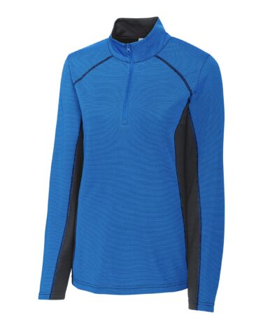 Clique Ice Pique Colorblock Womens Half-Zip Tech Pullover Top