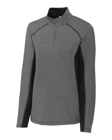 Clique Ice Pique Colorblock Womens Half-Zip Tech Pullover Top
