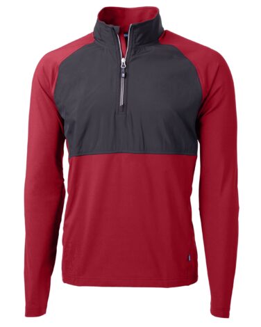 Cutter & Buck Adapt Eco Knit Hybrid Recycled Mens Quarter Zip