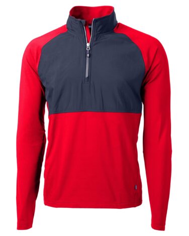 Cutter & Buck Adapt Eco Knit Hybrid Recycled Mens Quarter Zip