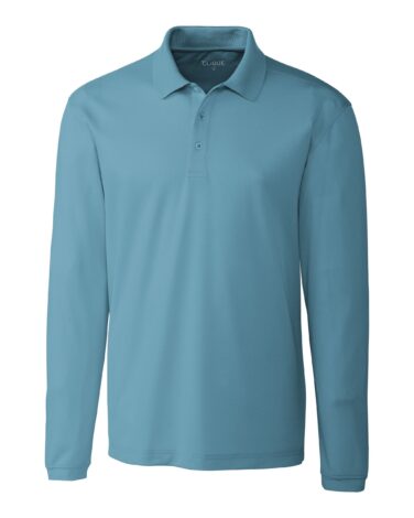 Clique Spin Eco Performance Jersey Long Sleeve Mens Polo