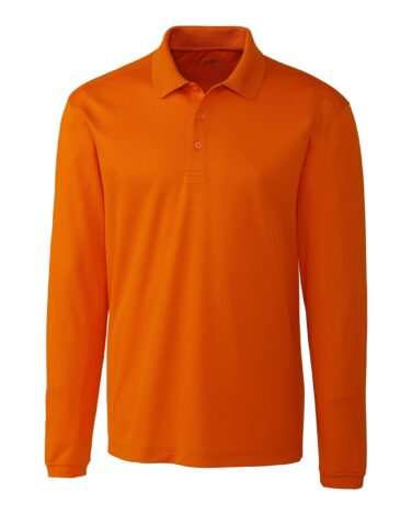 Clique Spin Eco Performance Jersey Long Sleeve Mens Polo