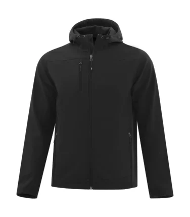 Coal Harbour® Everyday Hooded Water Repellent Stretch Soft Shell Jacket