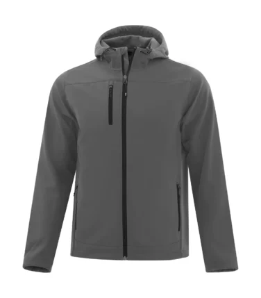 Coal Harbour® Everyday Hooded Water Repellent Stretch Soft Shell Jacket