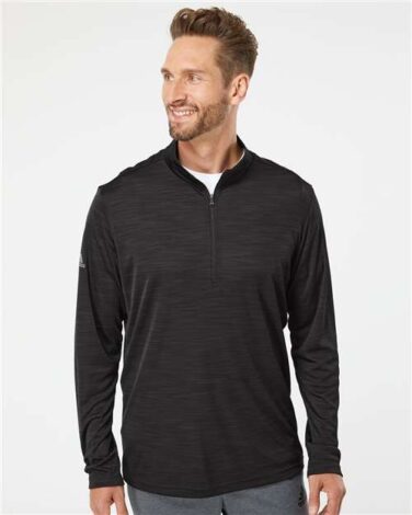 Adidas Lightweight Mélange Quarter-Zip Pullover