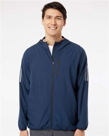 Adidas Hooded Full-Zip Windbreaker