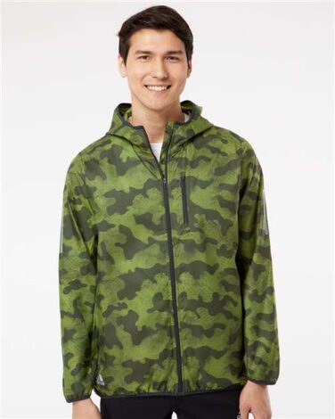 Adidas Hooded Full-Zip Windbreaker