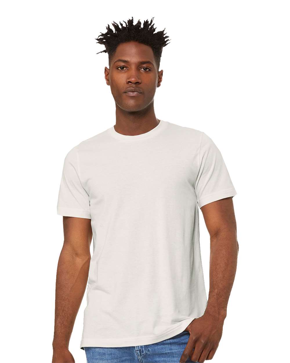 BELLA_+_CANVAS_3001_Vintage_White_Front_High_Model