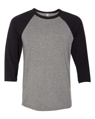 Bella + Canvas Three-Quarter Sleeve Baseball Tee