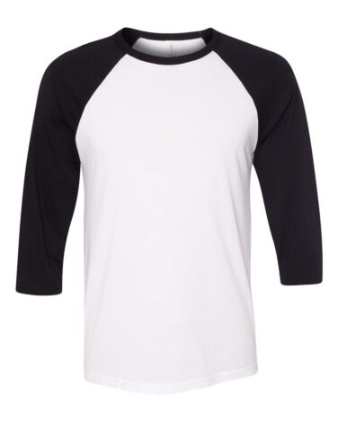 Bella + Canvas Three-Quarter Sleeve Baseball Tee
