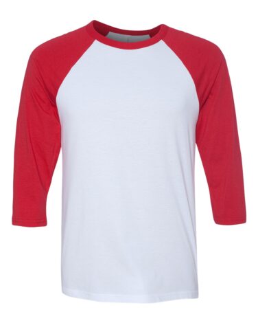 Bella + Canvas Three-Quarter Sleeve Baseball Tee