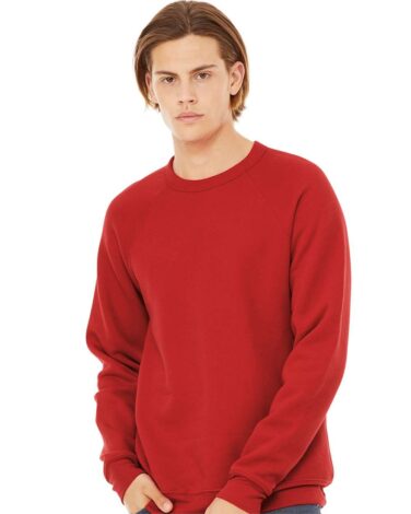Bella + Canvas Sponge Fleece Raglan Crewneck Sweatshirt