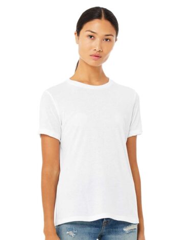 Bella + Canvas Women’s Relaxed Fit Heather CVC Tee