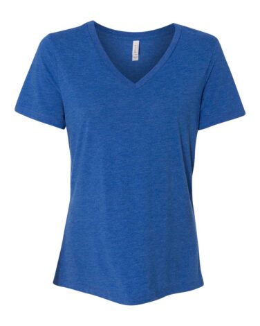 Bella + Canvas Women's Relaxed Triblend Short Sleeve V-Neck Tee