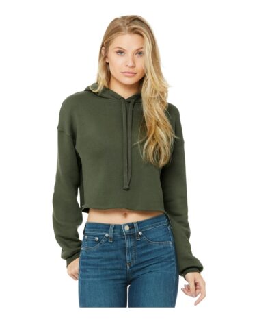 Bella + Canvas Women's Crop Fleece Hoodie
