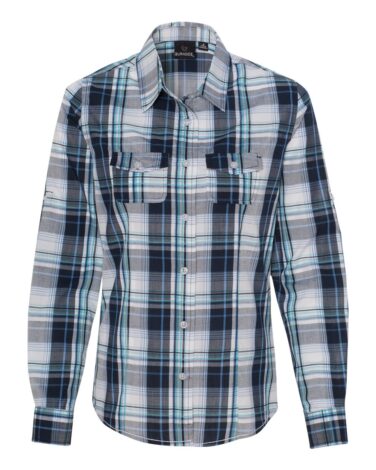 Burnside Women's Long Sleeve Plaid Shirt