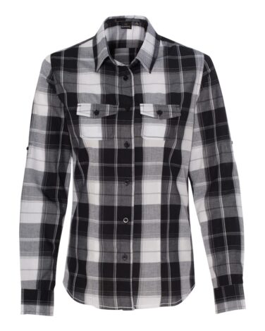 Burnside Women's Long Sleeve Plaid Shirt