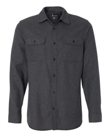Burnside Solid Long Sleeve Flannel Shirt