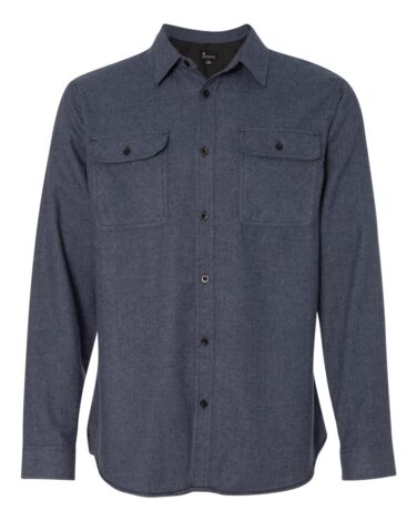 Burnside Solid Long Sleeve Flannel Shirt