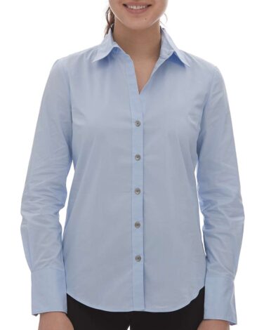 Calvin Klein Women's Cotton Stretch Long Sleeve Shirt