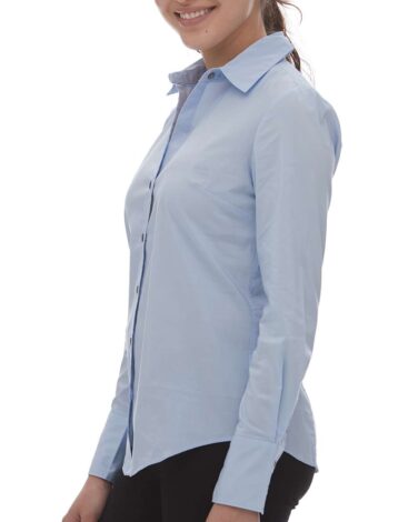 Calvin Klein Women's Cotton Stretch Long Sleeve Shirt