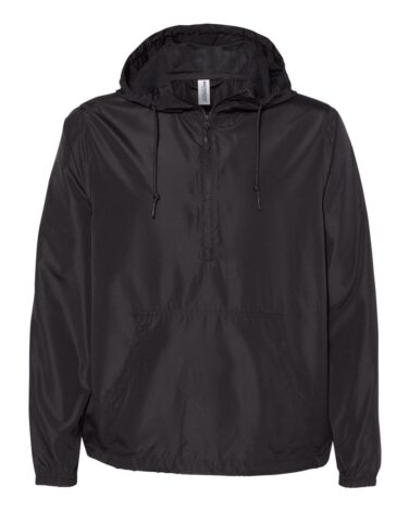 Independent Trading Co. Lightweight Quarter-Zip Windbreaker Pullover Jacket