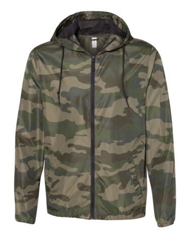 Independent Trading Co. Lightweight Windbreaker Full-Zip Jacket