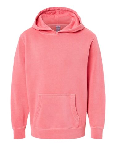 Independent Trading Co. Youth Midweight Pigment-Dyed Hooded Sweatshirt