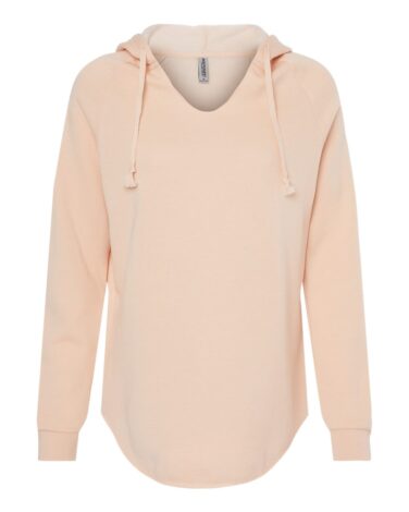 Independent Trading Co. Women’s Lightweight California Wave Wash Hooded Sweatshirt