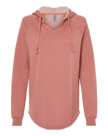 Independent Trading Co. Women’s Lightweight California Wave Wash Hooded Sweatshirt
