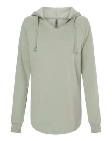 Independent Trading Co. Women’s Lightweight California Wave Wash Hooded Sweatshirt