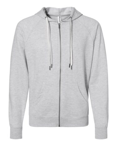 Independent Trading Co. Icon Lightweight Loopback Terry Full-Zip Hooded Sweatshirt