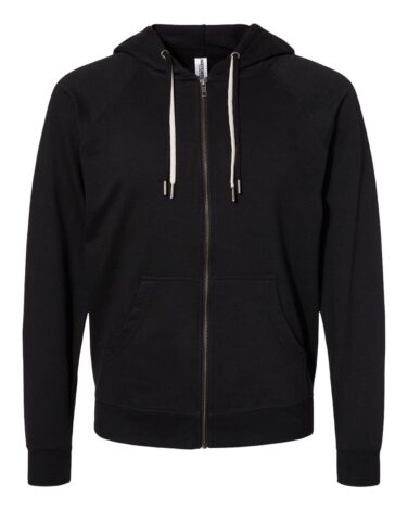 Independent Trading Co. Icon Lightweight Loopback Terry Full-Zip Hooded Sweatshirt