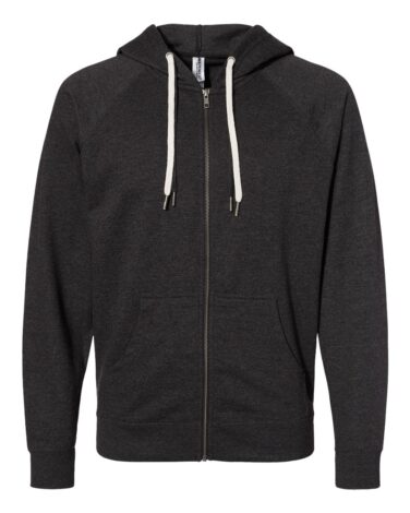 Independent Trading Co. Icon Lightweight Loopback Terry Full-Zip Hooded Sweatshirt