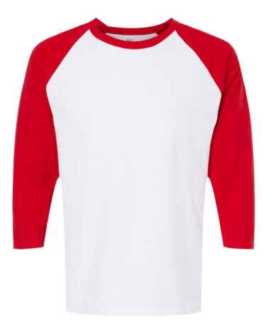 M&O Raglan Three-Quarter Sleeve Baseball T-Shirt