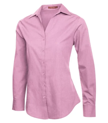 Coal Harbour® Textured Crosshatch Woven Ladies' Shirt