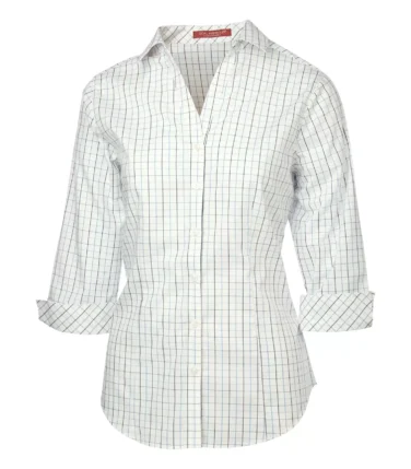 Coal Harbour® Tattersall Check Woven Ladies' Shirt
