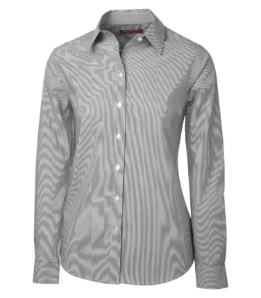 Coal Harbour® Mini Stripe Stretch Woven Ladies' Shirt