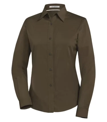 Coal Harbour® Easy Care Blend Long Sleeve Woven Ladies' Shirt