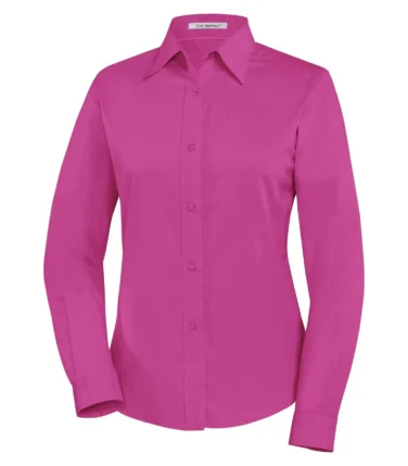 Coal Harbour® Easy Care Blend Long Sleeve Woven Ladies' Shirt