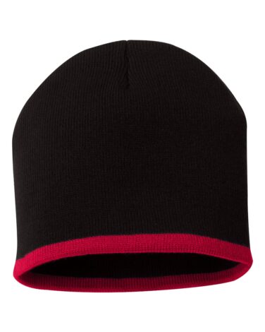 Sportsman 8" Bottom-Striped Knit Beanie