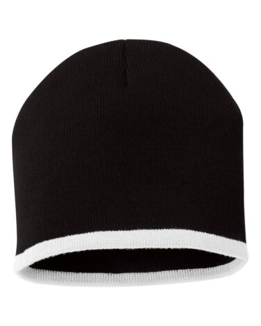 Sportsman 8" Bottom-Striped Knit Beanie