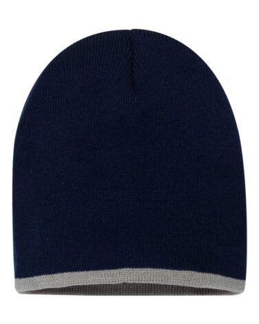 Sportsman 8" Bottom-Striped Knit Beanie