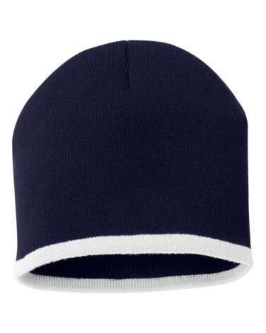 Sportsman 8" Bottom-Striped Knit Beanie