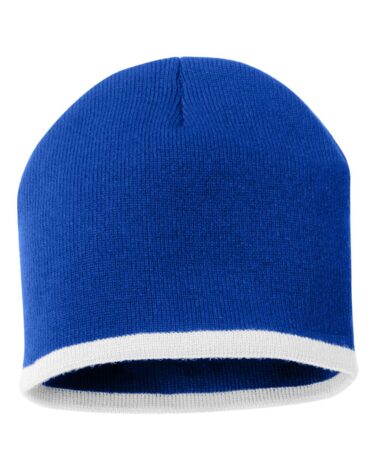 Sportsman 8" Bottom-Striped Knit Beanie