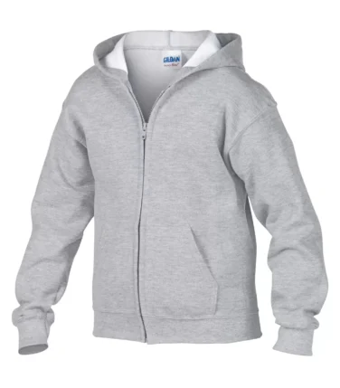 Gildan® Heavy Blend™ Full Zip Hooded Youth Sweatshirt