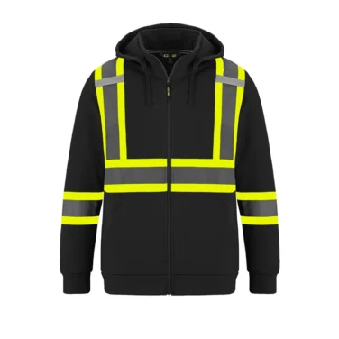 Canada Sportswear Men's Hi-vis Polyester Full Zip Hoodie